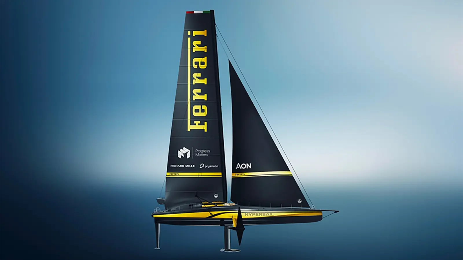 Scopri di più sull'articolo Ferrari prende il mare: svelata la livrea di Hypersail alla MDW